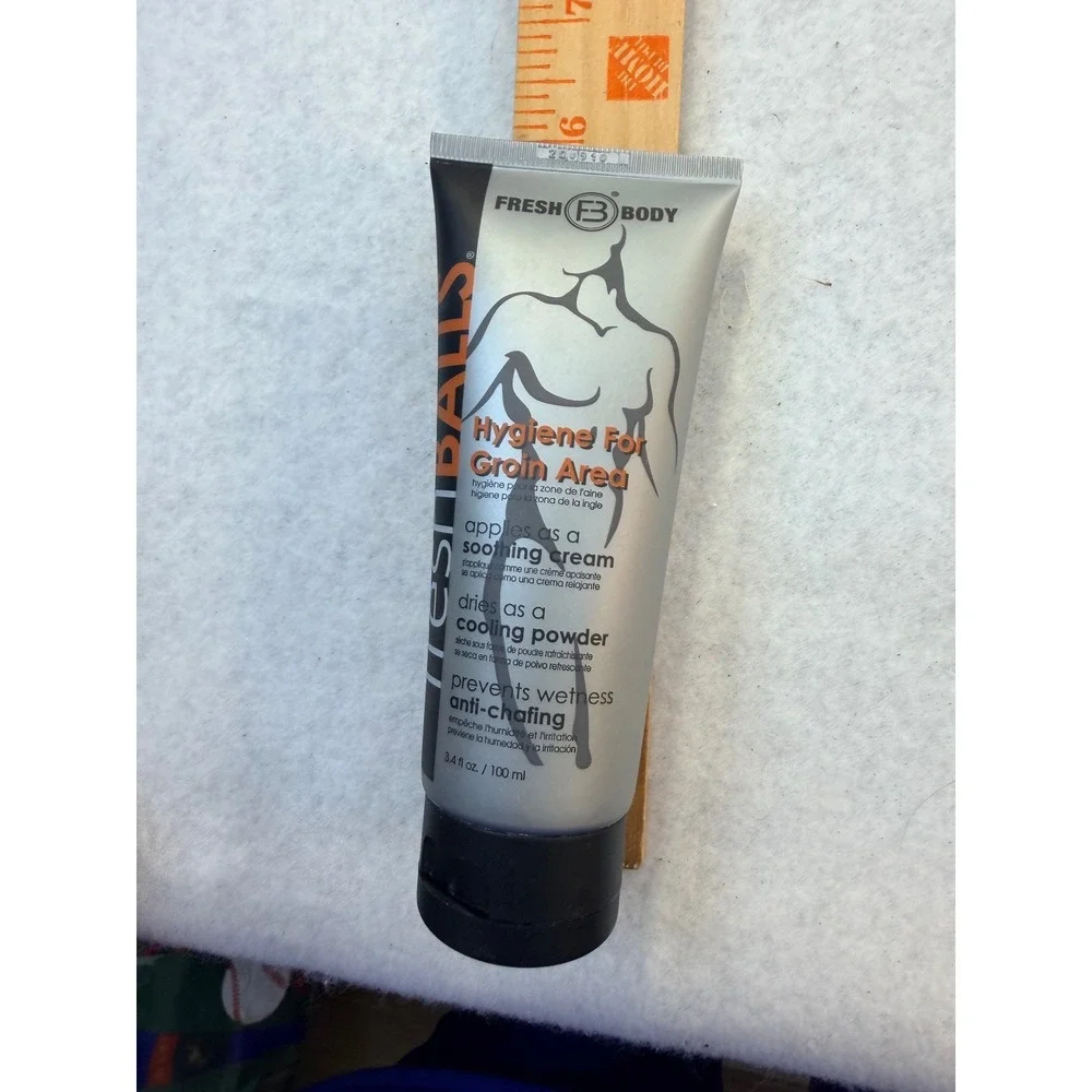Fresh Body Fresh Balls Hygiene For Groin Area Anti-Chafing Cream 3.4oz 100ml New